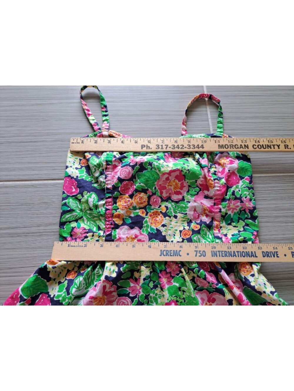 Lilly Pulitzer Gardenia Floral-Print Sleeveless Peplum Top 6 Multicolor Cotton - Picture 7 of 15